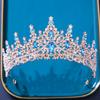 DIEZI Барочная Свадебная Корона Головной Убор Хрустальное Украшение для Волос Тиара Для Женщин Свадьба Корона из Страз Украшение для Волос