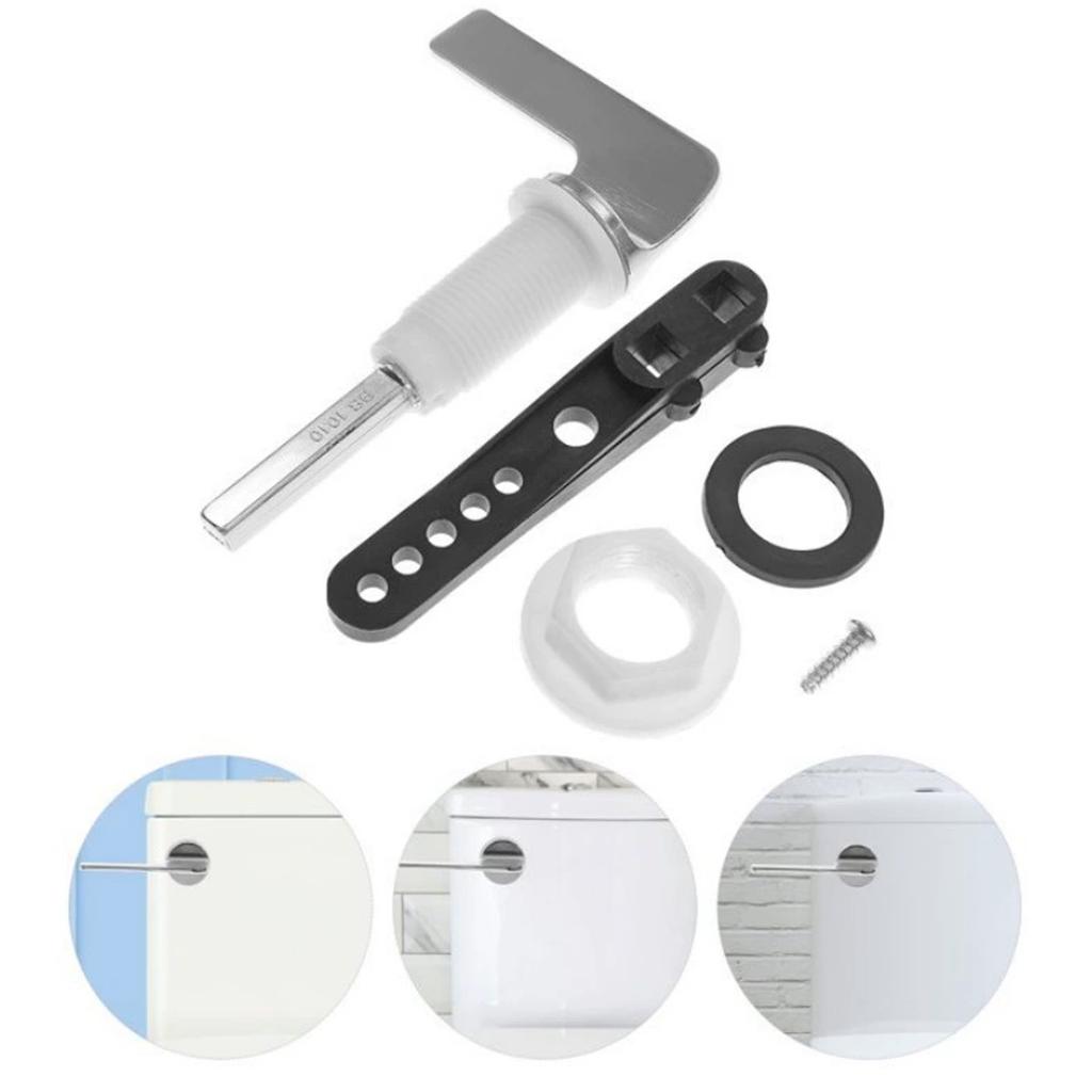 Ручка слива унитаза из цинкового сплава, сменная ручка для унитаза, рычаг слива для ремонта, замена ручки слива бачка, простая установка