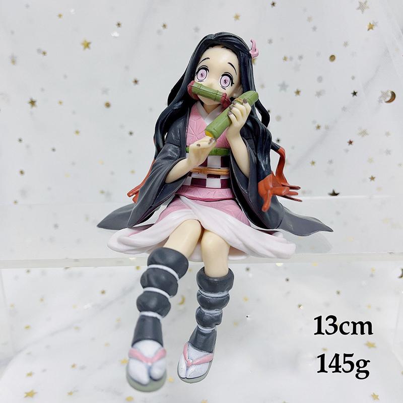 14 см аниме-фигурка Demon Slayer Kimetsu no Yaiba, фигурка Nezuko/Tanjirou/Zenitsu/Inosuke/Sinobu/Miritsu, фигурка куклы, игрушки
