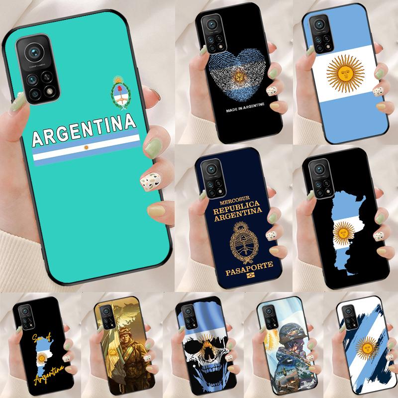 Argentine Flag Cover For Xiaomi 14T 11T 12T 13T Pro 13 14 15 Ultra POCO X7 Pro X3 X5 X6 F5 F6 M6 Pro Case