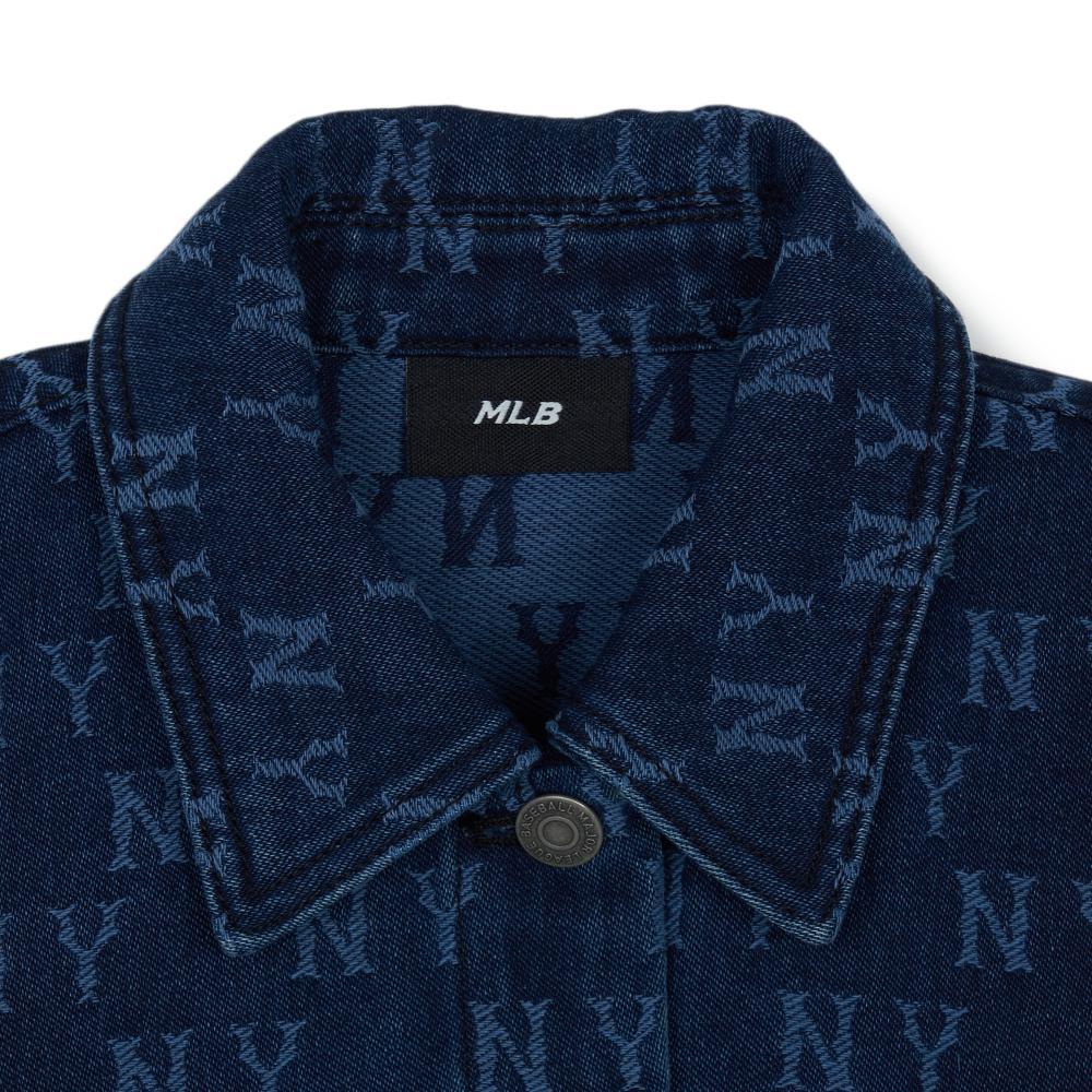 Новая женская джинсовая куртка MLB New York Yankees, синяя, 3FDKM0244-50INS