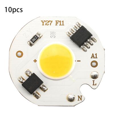 10 шт. AC220V 3 Вт Интегрированный чип COB Светодиоды Смарт IC Лампа Источник света (Тепло)