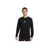Dri-Fit FW24 Trail Crew Neck Удобная мягкая быстросохнущая футболка с длинным рукавом для мужчин, черные топы HJ3602-010