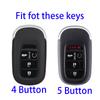 4 5 кнопок, новый чехол для ключей из ТПУ для Honda Civic 2022 2023, защитный держатель, брелок, аксессуары без ключа