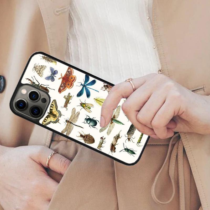 Dragonfly Insect Pattern Magnetic Phone Case For APPLE iPhone 17 Air 16 14 13 12 Pro Max 15 Plus Charge With MagSafe Cover
