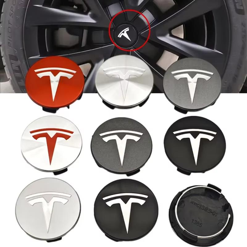 4 шт./комплект ABS 56 мм Оригинальные центральные колпачки на диски Tesla с логотипом-эмблемой Для дисков Tesla Model 3 Y S X Колпачки-заглушки ступицы Аксессуары-значки