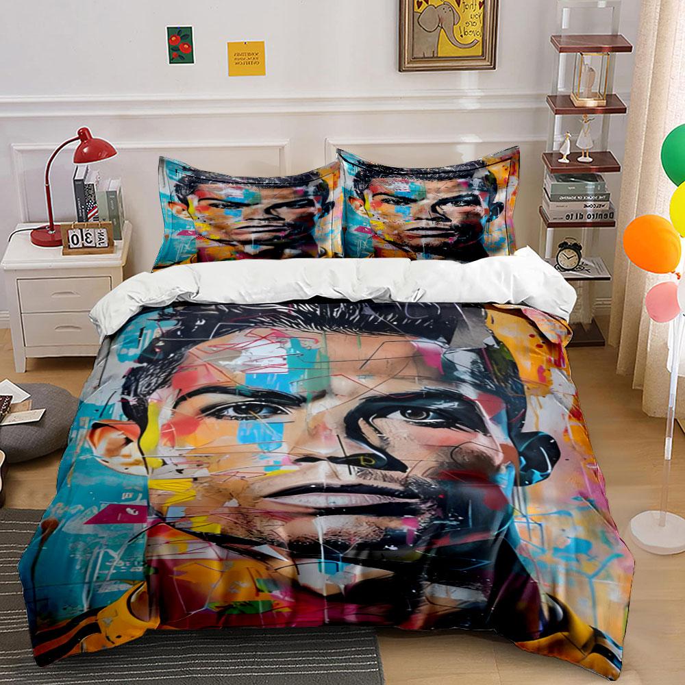 Abstract portrait with colors. Bedding sets Duvet cover sets Duvet covers Pillowcases(1 * Duvet Cover 2 * Pillowcases without duvet insert)