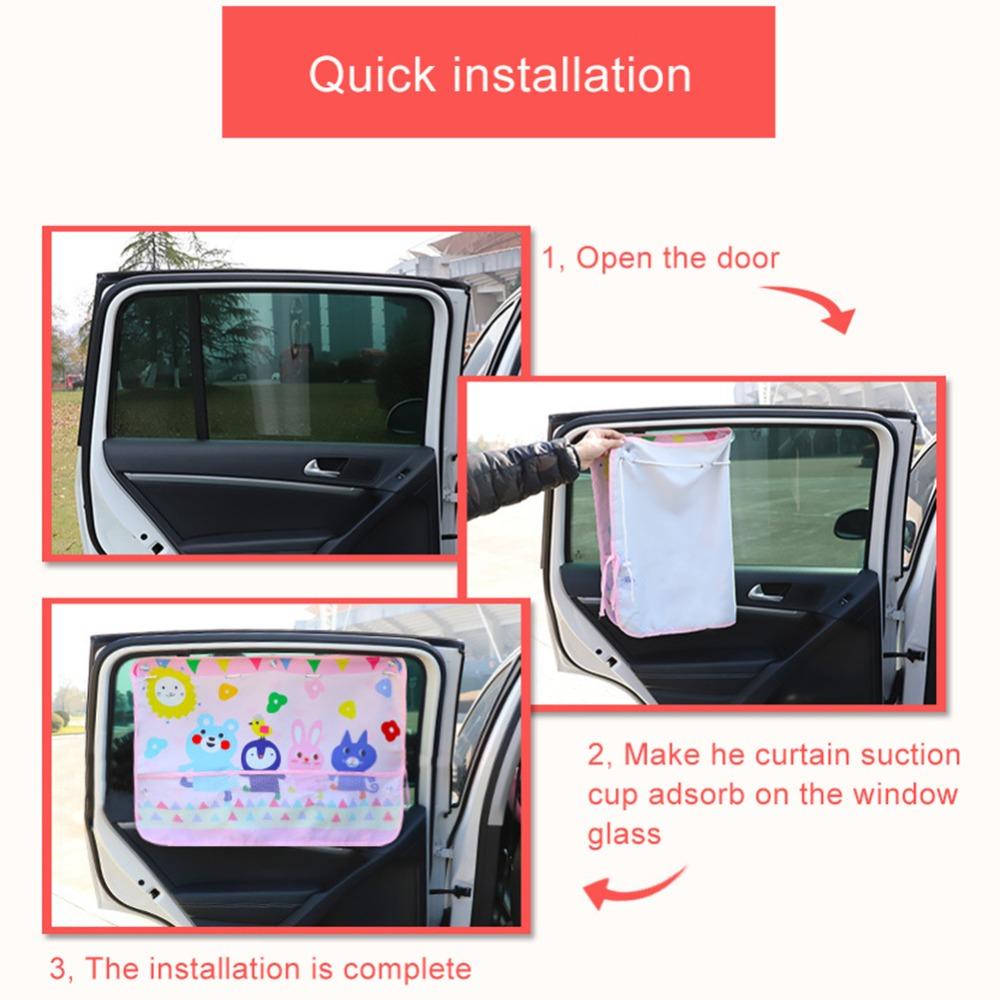 Auto Car Styling Summer Protection Windows Sunshade Curtain Side UV Protection Car Sun Shade