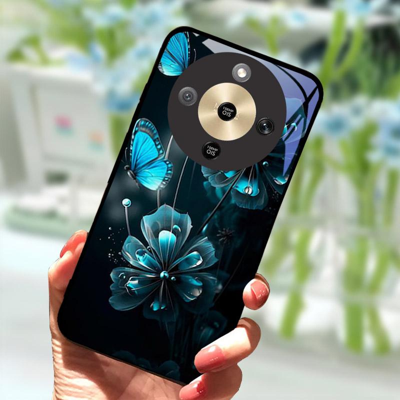 Для Honor X9d HonorX9d Чехол MTN-NX1 Роскошный Расписной Чехол Закаленное Стекло Корпус Телефона Для Honor X 9 D Fundas Coque Защита Камеры
