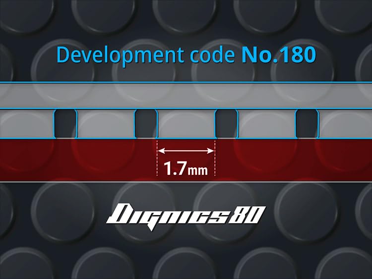 Butterfly Table Tennis Rubber Dignics 80 Back Soft High Tension Red Thickness 06050 14-029