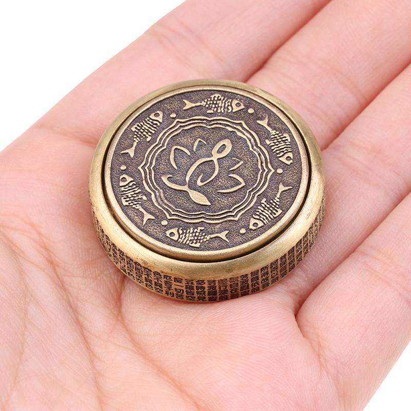 Дзен Будда латунный медный гироскоп на кончике пальца Спиннер для снятия стресса настольные игрушки