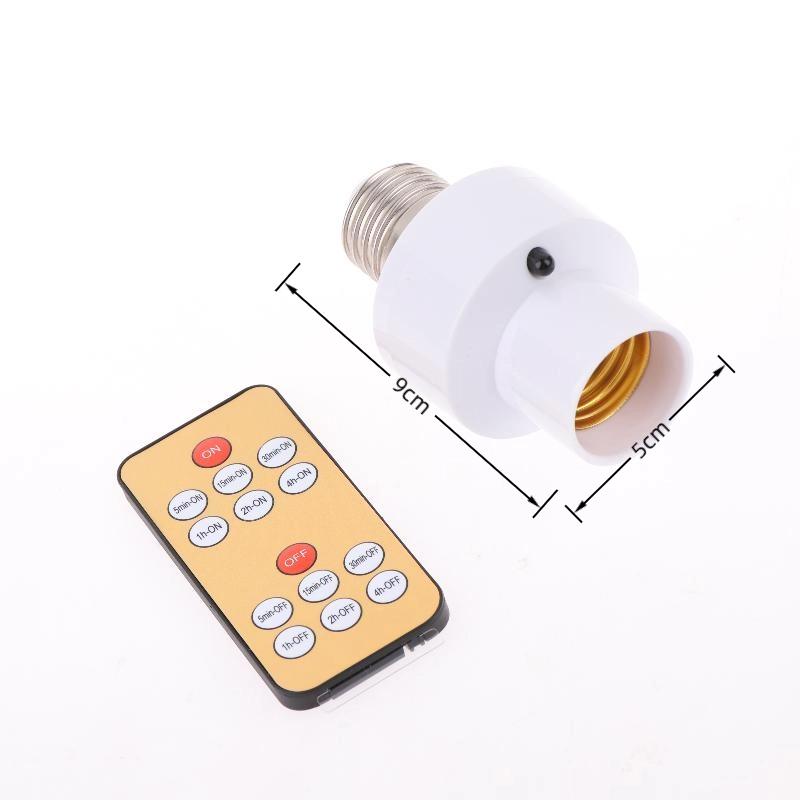 E27 60 Вт Беспроводной пульт дистанционного управления Умный таймер Выключатель Патрон для лампы 110 В 220 В Дом Несколько светильников Детская комната Спальня Таймер Выключатель