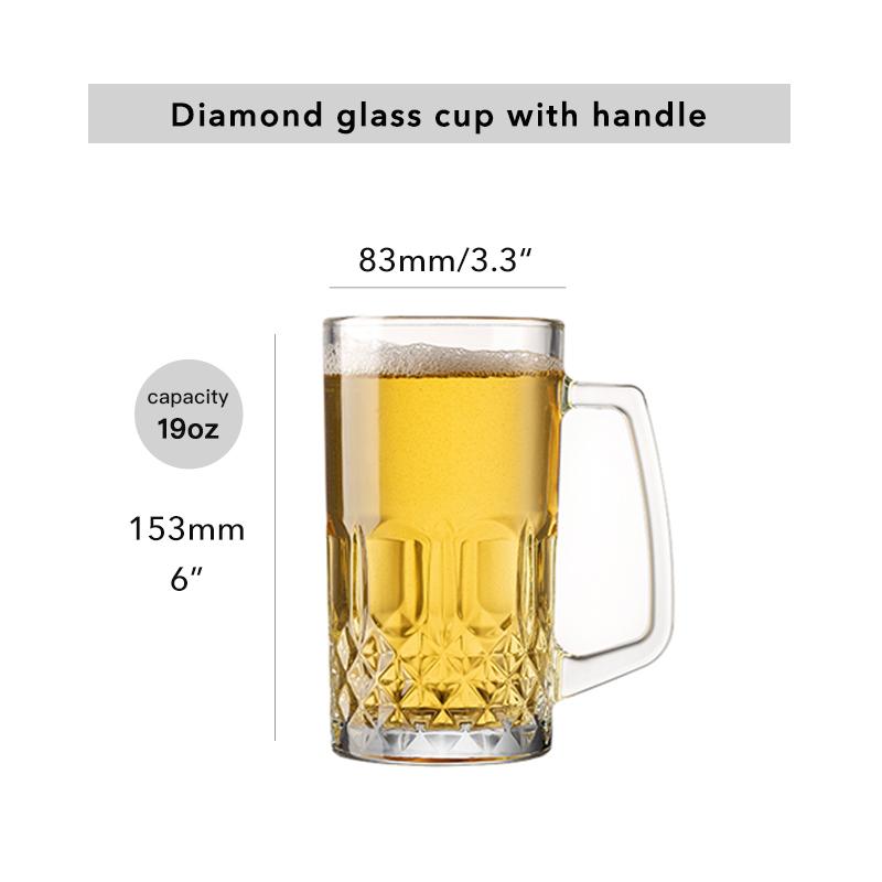 Прозрачные большие пивные кружки с ручками, чайные чашки для кофе, можно мыть в посудомоечной машине, подарок для мужчин