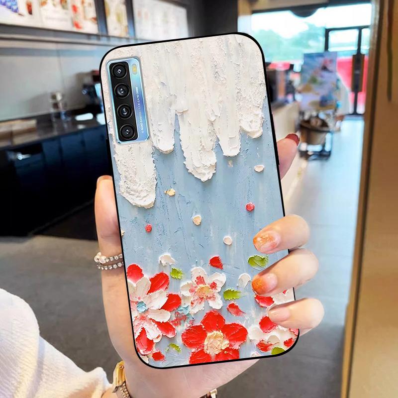 For TCL 20 20S 20L 20L+ Phone Case Soft Silicone Protector Cover For TCL 20L Plus Shell Funda 20 L S TPU Shockproof Coque