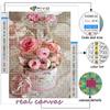 Diamond Painting Pink Roses Diamond Mosaic Craft Diamond Embroidery Painting