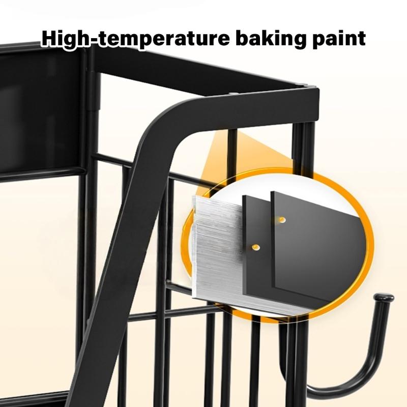 Folding Metal Storage Basket Wire Shelf Fruit Potato and Onion Storage Bins Fridge Side Basket Magnetic Spices Rack