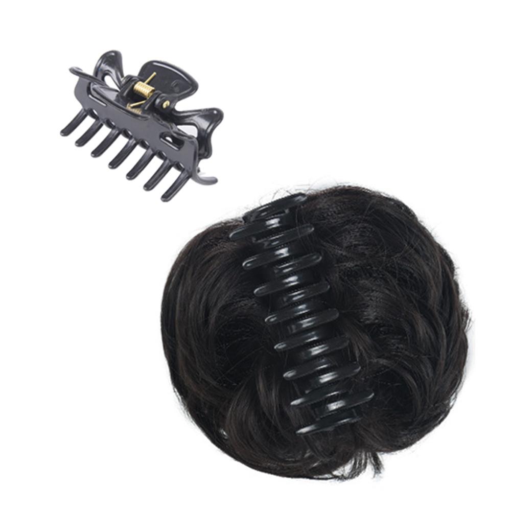 Curly Donut Roller Bun Messy Chignon Clip-on Hair Bun Hairpiece Hair Extensions Claw Hair Bun Wig