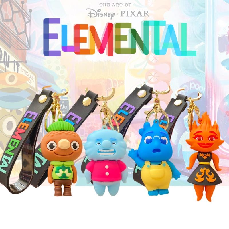 Cute Elemental City Pvc Keychain For Kids And Adults