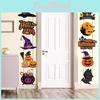 Halloween Door Festive Decoration With Bat Pumpkin Door Hanging For Scene