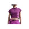 ACG Dri-FIT Однотонная футболка с коротким рукавом и облегающего кроя, женский топ HM6085-505