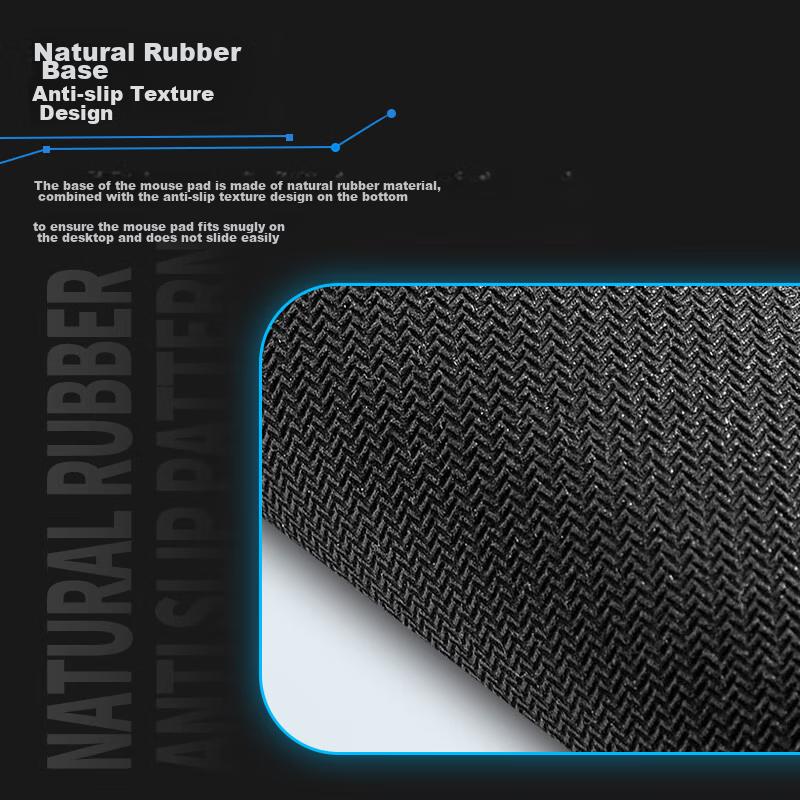 AOC Gaming Mouse Pad, Small Size 300*250*4mm, Thickened with Locked Edges, Office Keyboard Computer Desk Pad, M111/93 Planet Black