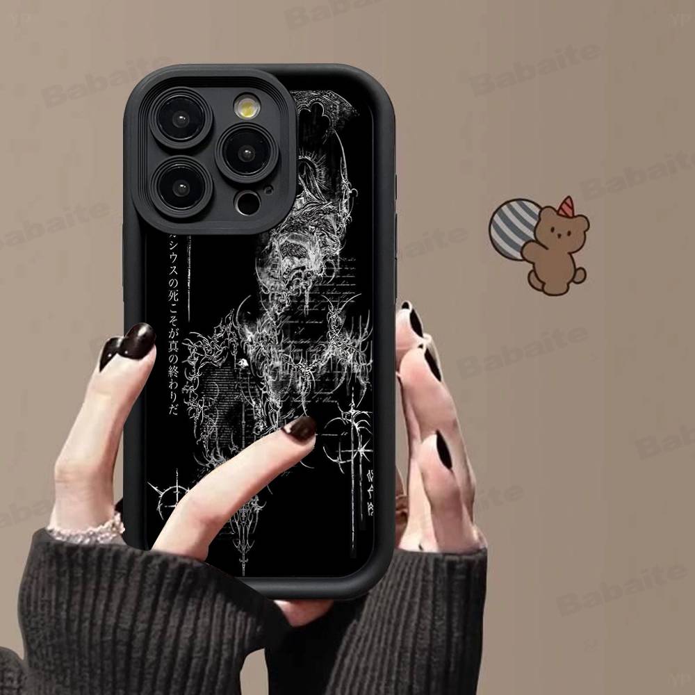 Силиконовый мягкий чехол для телефона C-Cyber Sigil для iPhone 17 16 15 14 Plus 13 12 Mini 11 Черный чехол