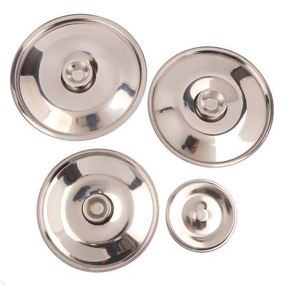 10-26 см круглая крышка для кастрюли из утолщенной нержавеющей стали сменная крышка для кастрюли универсальная кухонная крышка для еды кухонные принадлежности