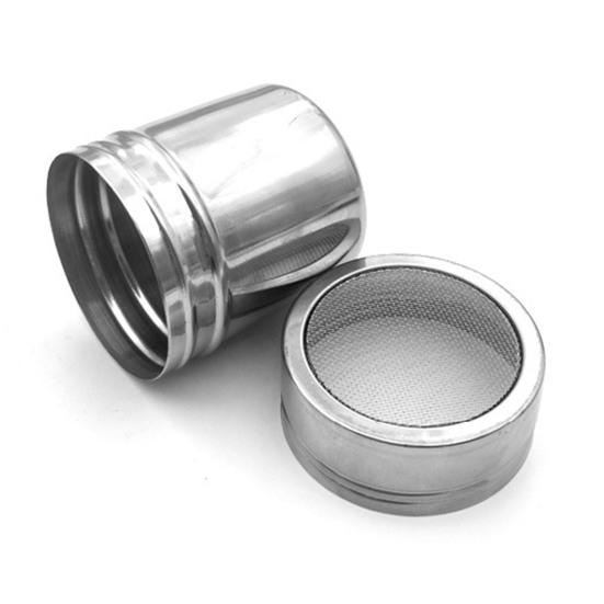 Сито для специй из нержавеющей стали с крышкой, вращающаяся крышка с мелкой сеткой, банка для приправ для перца, кофейного порошка, специй для барбекю, пищевая соль, сахарница