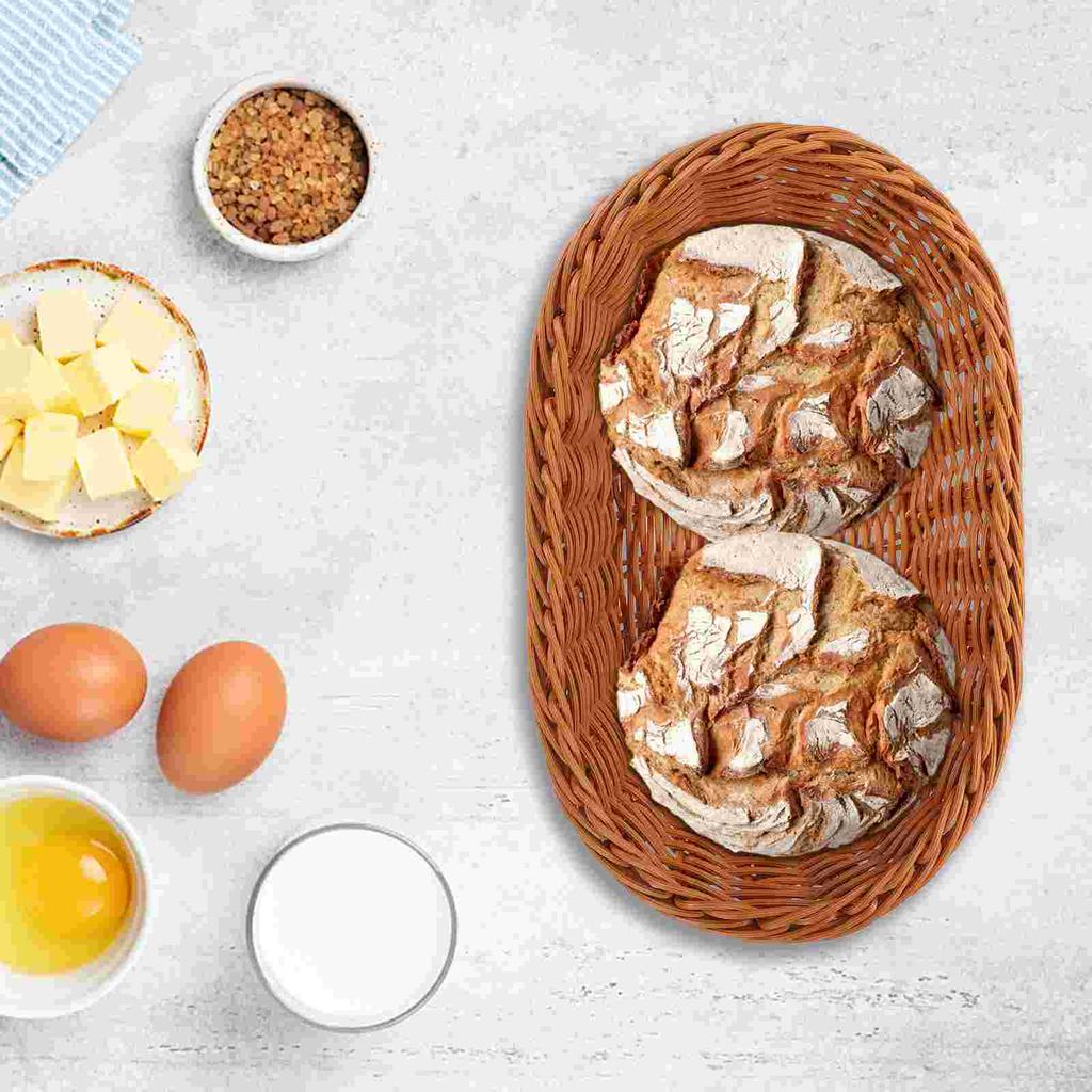 Плетеная корзина для хранения домашних фруктов Контейнер для хранения фруктов для вечеринок Десерт Удобный хлеб