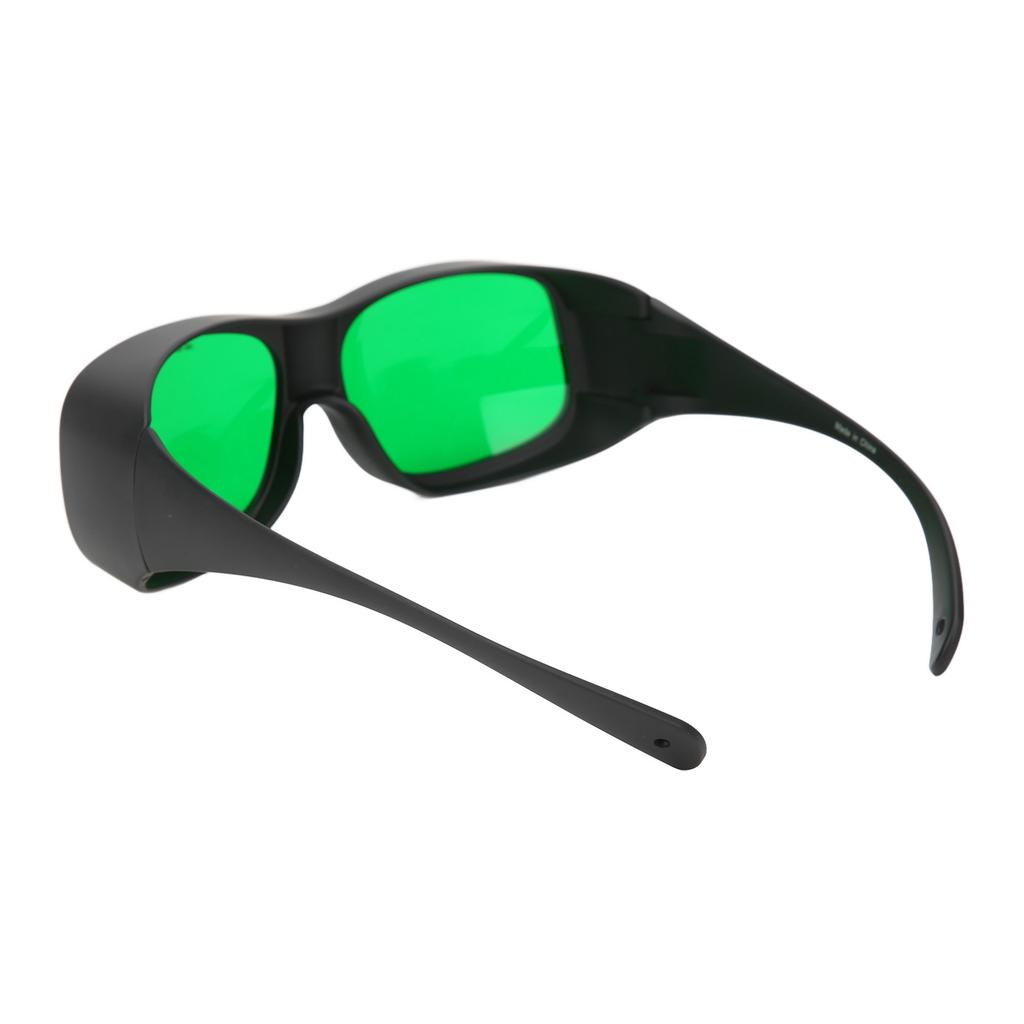 650nm Wavelength Laser Safety Glasses Green Lens PC Eye Protection Fit Over Myopia GogglesBlack