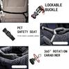 Dog Bed In Car Fluffy Pet Seat with Safety Straps Non-Slip Car Travel Dog Bed Pets Washable Cushion for Home Road Trip Small Large Dogs