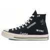 Chuck Taylor All Star 1970-х годов Универсальные высокие парусиновые унисекс Белые и черные