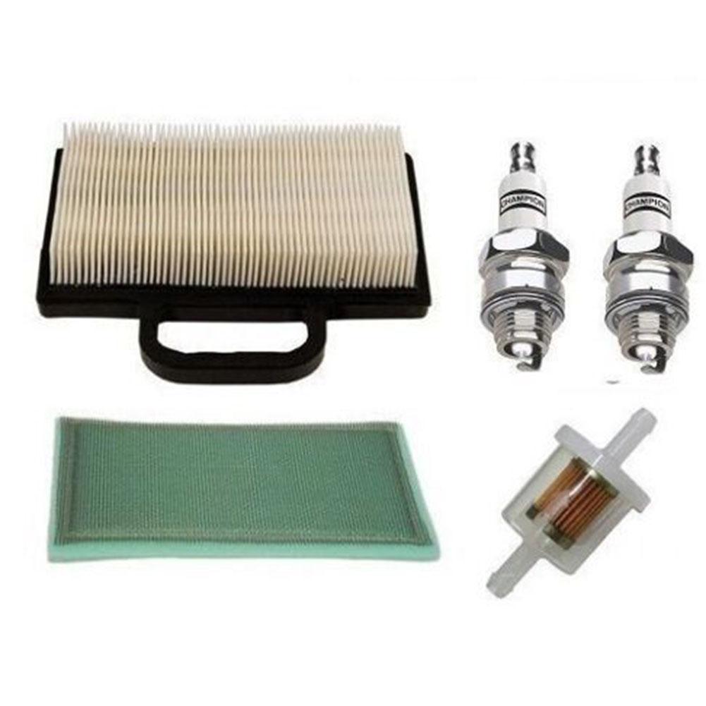 Lawn Mower Essential Filters Package Compatible with For Intek V Twin Engines Featuring Multiple OEM References