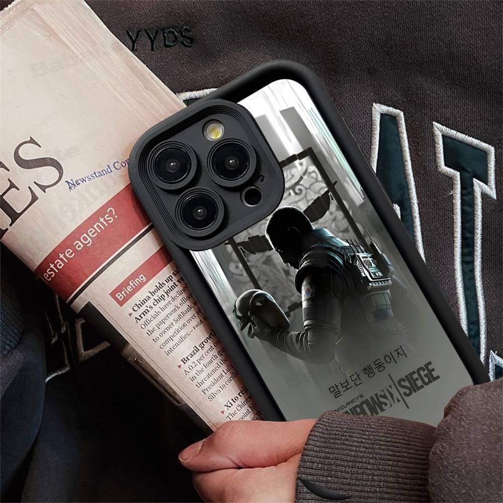 Game R-Rainbow S-Six S-Siege Anime Silicone Phone Case For IPhone 17 Pro Max 16 15 14 13 12 11 Plus 17 Air
