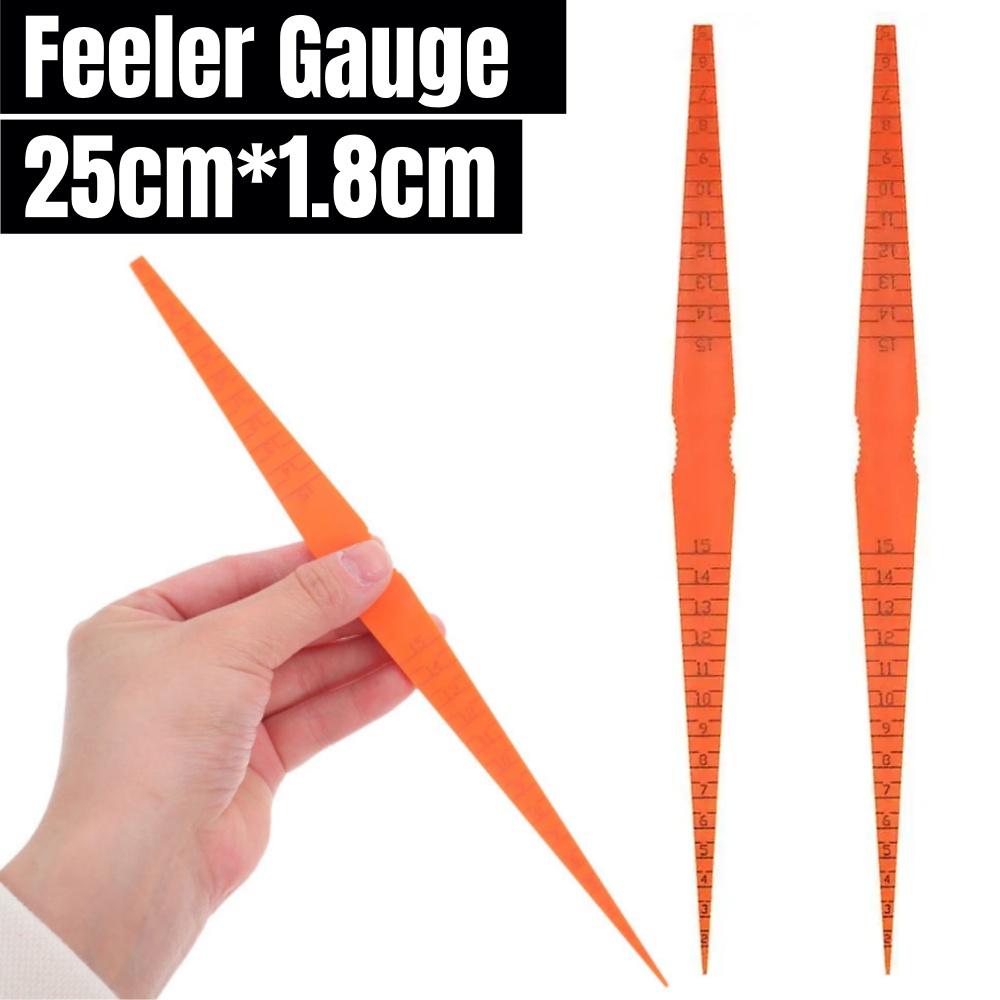 Orange Car Body Panel Gap Measurment Tool Ruler Feeler Gauge Car Taper Gap Inspection Tools Inch Car Alignment Door Rangefinder
