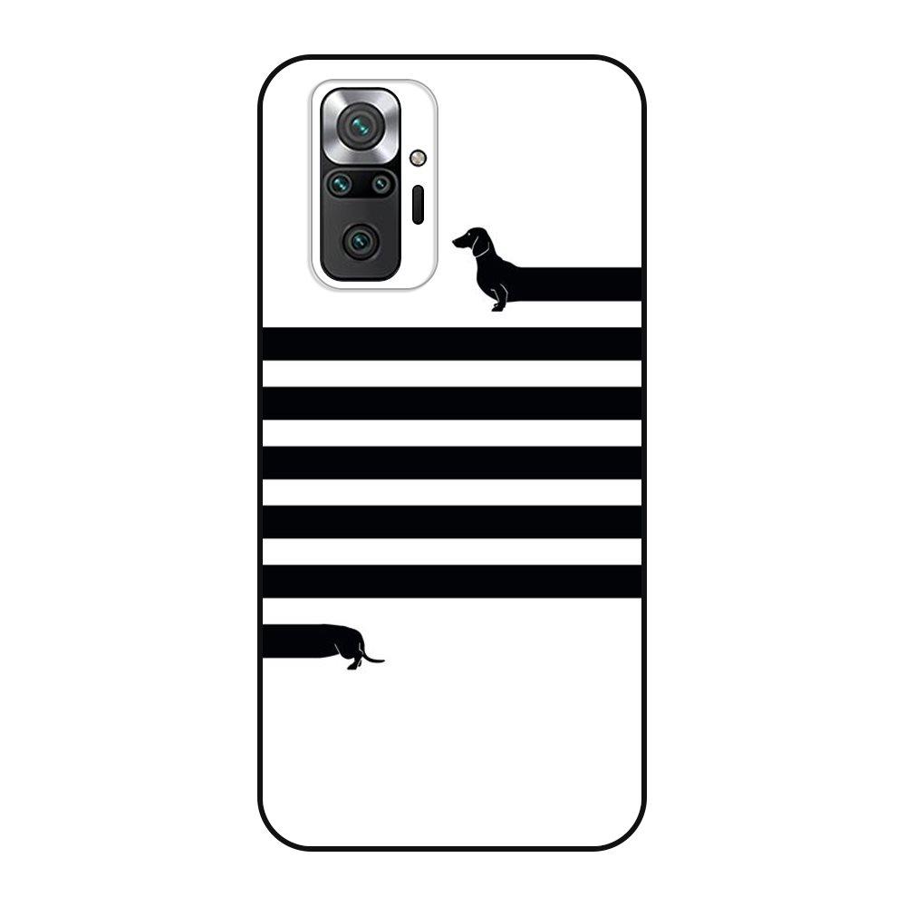 Black Prime Art Cover Silicone Soldes Dachshund Dog For Redmi Note 10 10s Pro 4G 5G Mobile Phone Skin Case For Xiaomi Redmi
