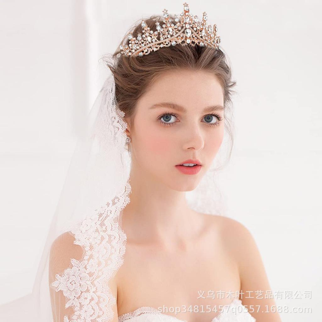 Luxury Bridal Headgear Crown Wedding Dress Birthday Party Headgear Wedding Dinner Crown Party Gifts