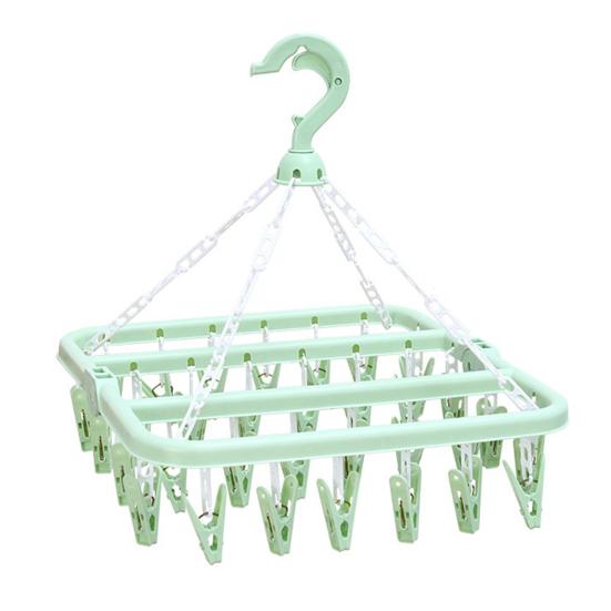 8/32Clamps Useful Multi-use Clothes Hanger Sock Racks Strong Load-bearing Long Lifespan Clothes Hangers