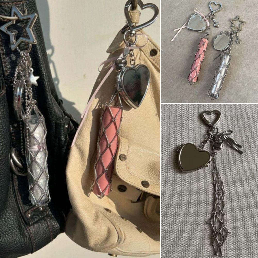 Брелок для бальзама для губ из нержавеющей стали, сменная цепочка для ключей для бальзама для губ