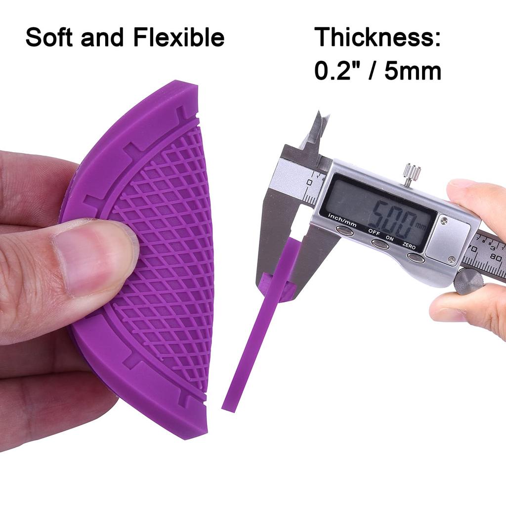 Wisdompro Car Non-Slip Coaster Drink Holder Cup Mat Vinyl Anti Slip Vibration Round 70mm Diameter 4pcs Purple