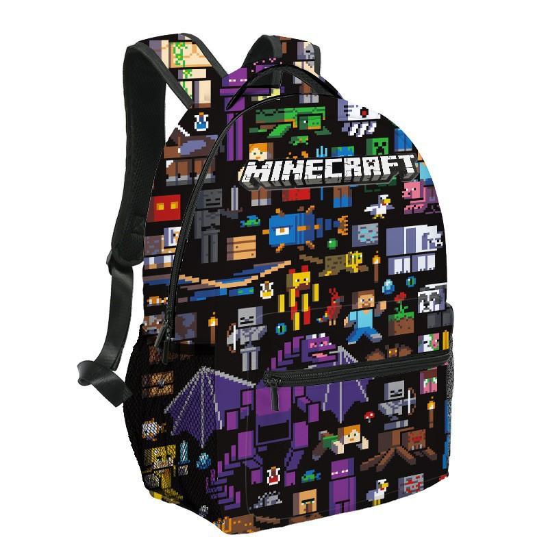 16 Inch Minecraft game 3D Print Children Backpacks Girl Boys Backpack Children's School Bags Cartoon Kindergarten Rucksack