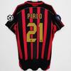 Retro AC Milan 2006-2007 Season Home Away Soccer Jersey Short Sleeve Men Women Adult Football Shirt