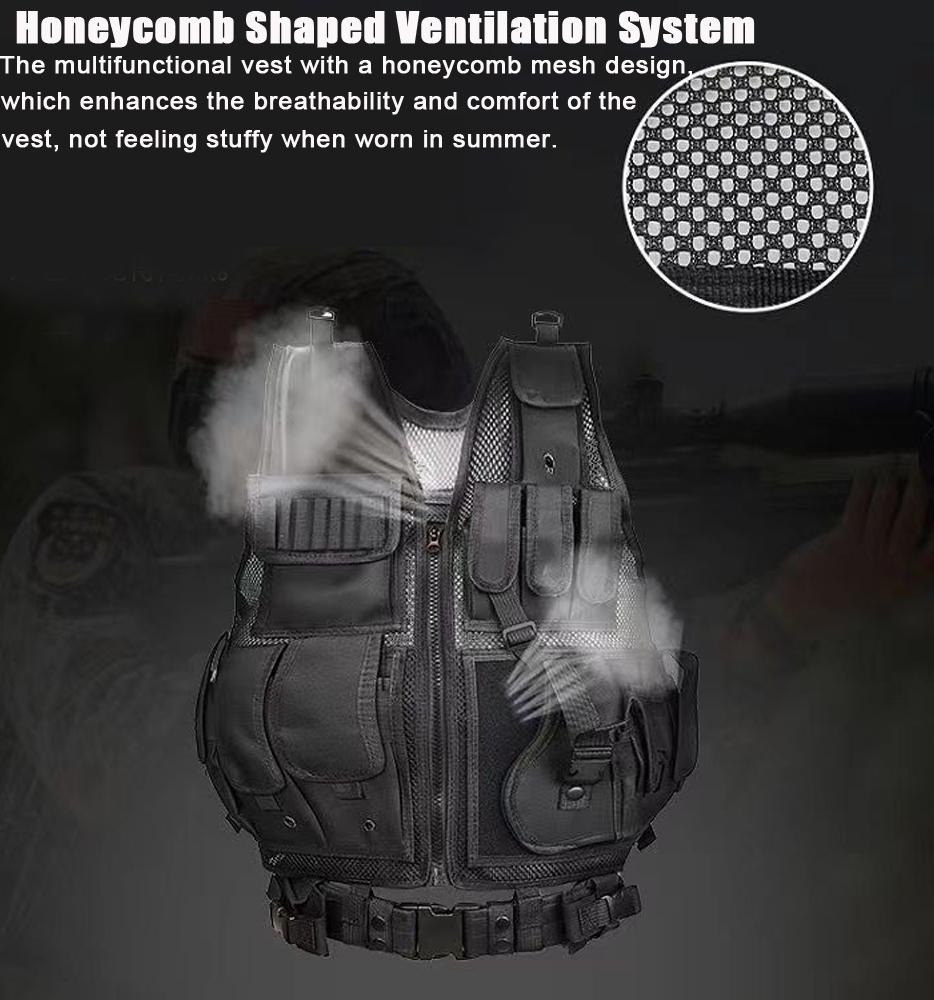 Регулируемый тактический жилет Molle, боевая бронежилетная жилетка, жилеты для охраны, охоты, армейский, для улицы, CS, War Game, Airsoft, тренировочная куртка