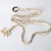 Adjustable Knotted Tassels Waist Belts Retro Dress Slim Waistband  Dress Waistband Accessories
