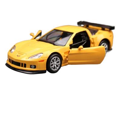 1/36 Chevrolet Corvette C6-R Игрушечная модель автомобиля для детей RMZ CiTY Diecast Racing Миниатюрная коллекция с инерционным механизмом Подарок для мальчиков