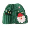 Вязаная красная шерстяная шапка, плюшевая утолщенная шапка без полей, индивидуальная рождественская плюшевая шапка, подарки
