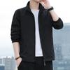 Повседневная мужская куртка весна-осень универсальная простая мужская бейсбольная куртка с воротником-стойкой однотонная