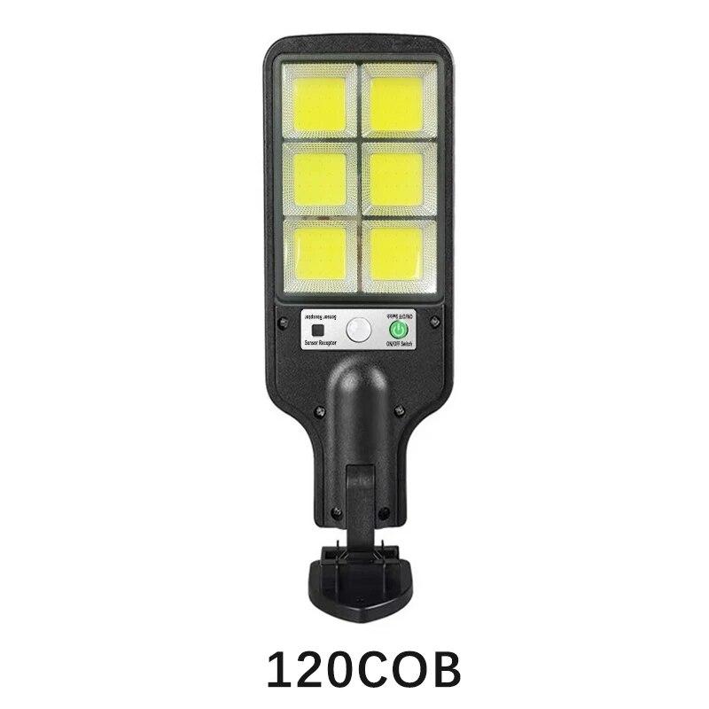 108 COB датчик уличного освещения 3 режима освещения наружные водонепроницаемые защитные солнечные лампы для сада патио дорожка дистанционное управление свет