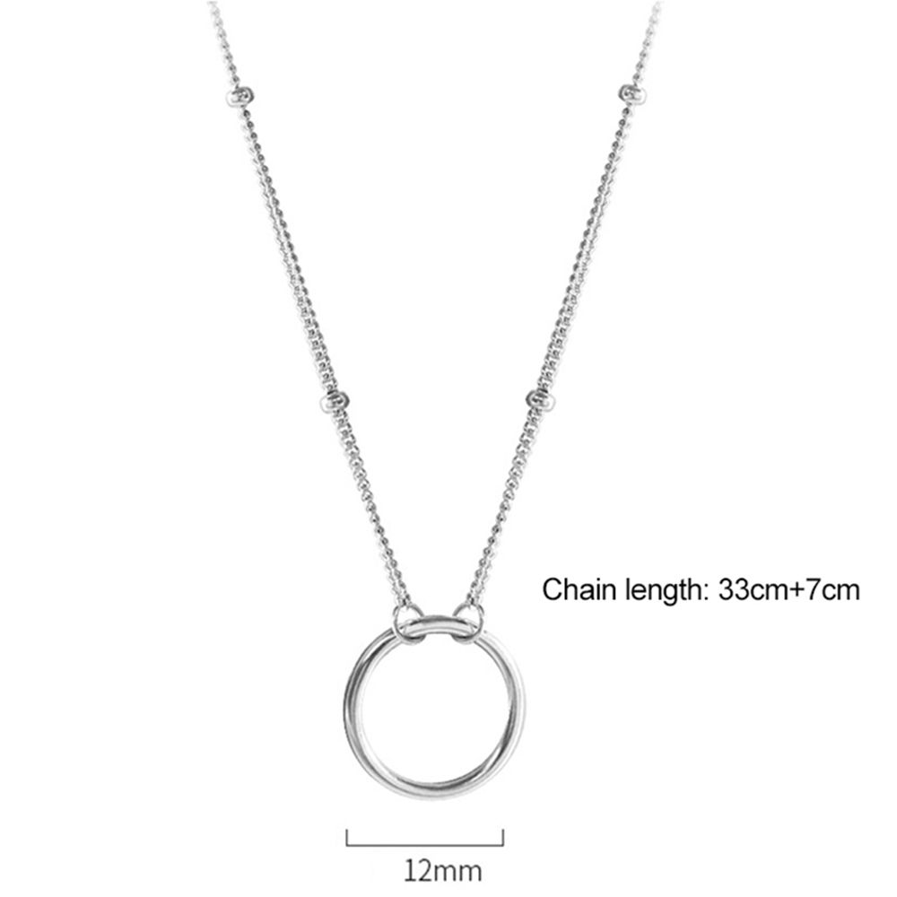 Круглое ожерелье из стерлингового серебра 925 пробы с подвеской в виде ключицы, элегантное женское ювелирное изделие