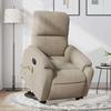 VidaXL Reclining Massage Armchair Taupe Microfiber Fabric 3204936